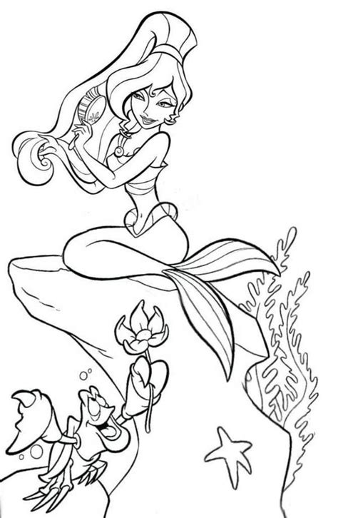 Meg Mermaid Coloring Page By Xlexierusso2 On Deviantart