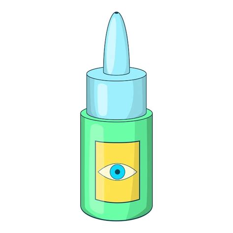 Premium Vector Eye Drops Bottle Icon Cartoon Illustration Of Drops