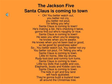 Ppt The Jackson Five Santa Claus Is Coming To Town Powerpoint Presentation Id 6988637