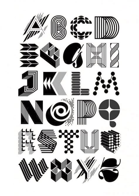 90 Beautiful Typography Alphabet Designs Part 1