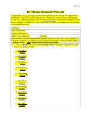 Test Review Assignment Template 1 Docx EDUC 621 TEST REVIEW