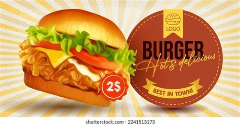 Fried Chicken Burger Banner Ads Design Stock Vector Royalty Free 2241513173 Shutterstock