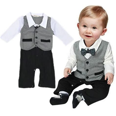 Baby Boy Clothing Set Formal Gentleman Infant Clothing Baby Suit Long ...