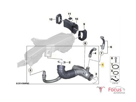 Air Intake Hose Bmw 1 Serie 116d 1 5 12v Twinpower 58650910