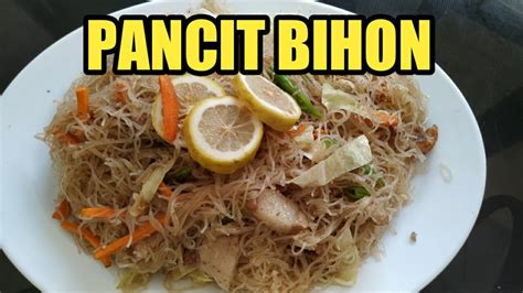 How To Cook Pancit Bihon Filipino Dishes Pancit Bihon Recipe Youtube