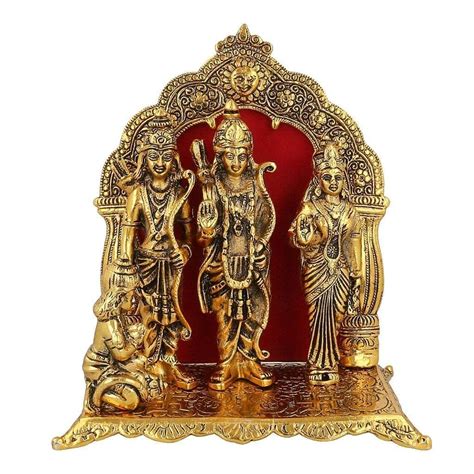 Buy Urm Enterprises Shri Ram Darbar Idol Set Fr Home Templebrass Made