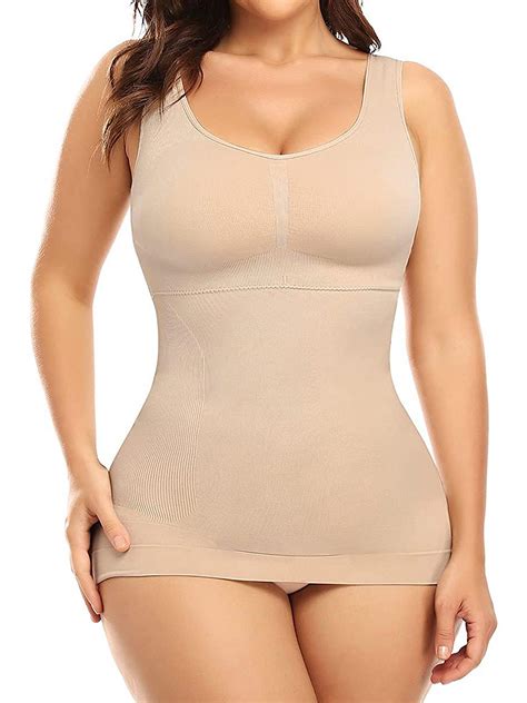 Vaslanda Women S Cami Shaper With Built In Bra Tummy Control Smoothing