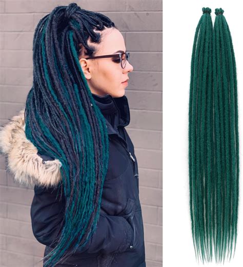 Amazon Dreadlock Extensions Inch Single Ended Hippie Dreads