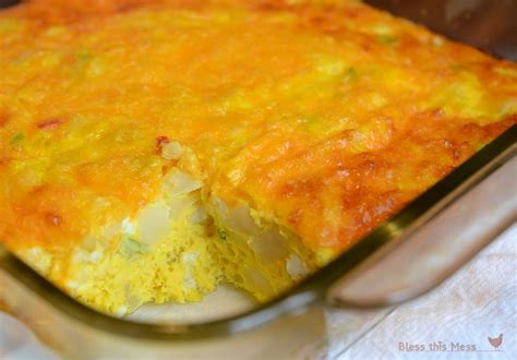 Easy Egg And Potato Breakfast Casserole Bless This Mess