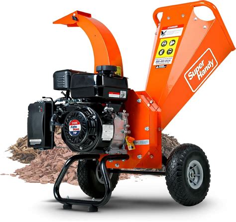 Superhandy Mini Wood Chipper Shredder Mulcher Heavy Duty 7hp 212cc