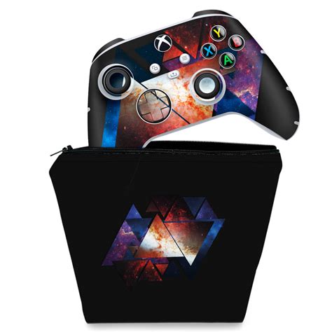 Kit Capa Case E Skin Xbox Series S X Controle Abstrato Pop Arte