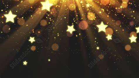 All Over The Sky Beautiful Nature Golden Shiny Stars Powerpoint