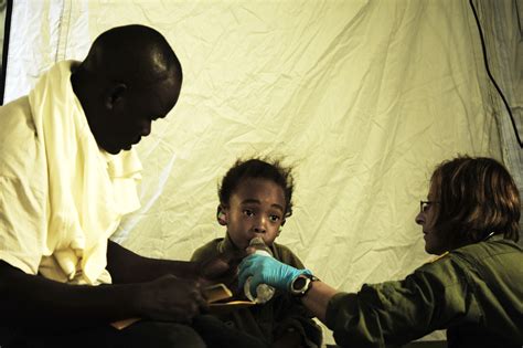 Critical Care Nurse Treats Patients In Haiti Air Force Display