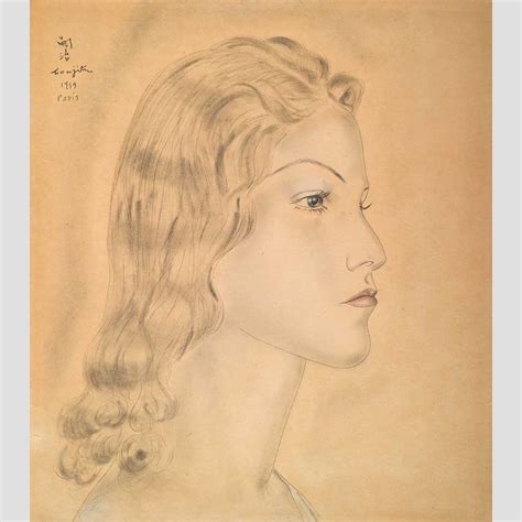 LÉONARD TSUGUHARU FOUJITA Portrait de Jeune Femme 1939 Galerie de