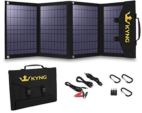 Kyng 120w Solar Panel Charger Portable Solar Panel 120 Watts Foldable Solar Waterproof Rv