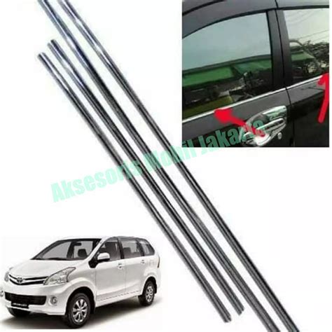 List Of Side Glass Doors Side Window Trim Chrome Car All New Avanza