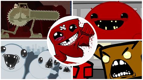 Super Meat Boy All Bosses Ending No Damage Youtube