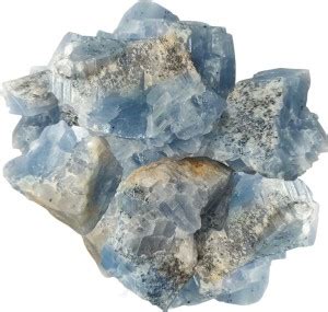 Shubhanjali Natural Blue Calcite Crystals Raw Rough Stones For Reiki