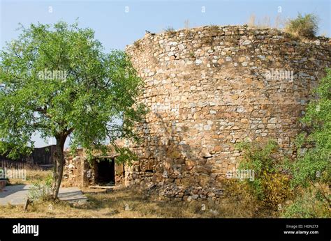 Architectural construction a fort Djaygarh in Jaipur India,a fort ...