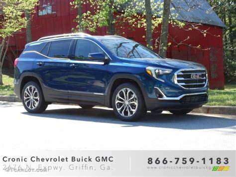 2019 Blue Emerald Metallic Gmc Terrain Slt 132836965 Photo 13