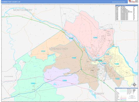 Schenectady County Map