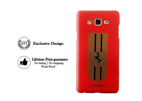 SAMSUNG GALAXY ON5 PRO PRINTED BACK COVER FERRARI RED CASE By