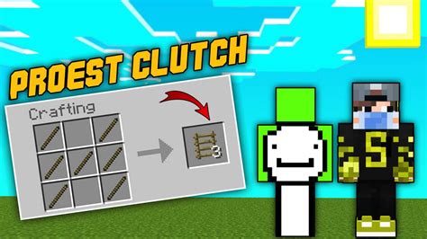 Trying MLG In Minecraft Dream Clutch YouTube