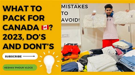 Things To Pack For Canada🇨🇦 Packing List For Canada Do’s And Dont’s What Is Important