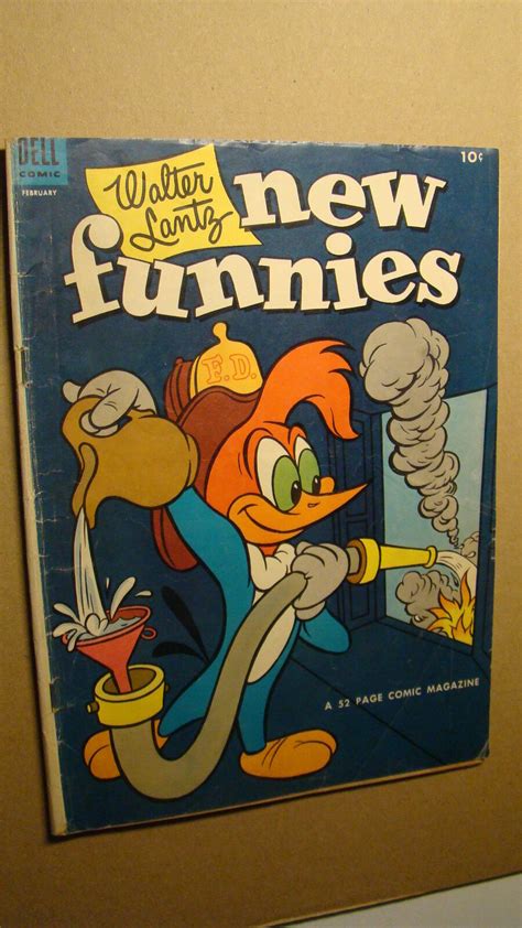 New Funnies 204 Solid Woody Woodpecker Dell Comics 1954 Walter Lantz