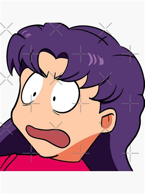 Shocked Misato Katsuragi Evangelion Sticker For Sale By Drkside