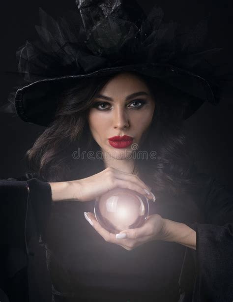 Fortune Teller Halloween Witch Stock Photo - Image of medium, mystic ...