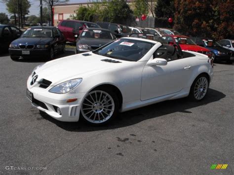 2006 Alabaster White Mercedes Benz SLK 55 AMG Roadster 28402675 Photo