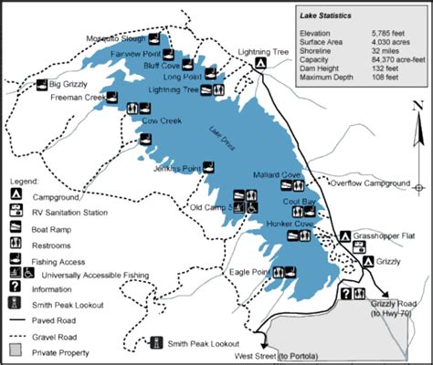 Map Of Lake Davis Showing The Tributaries Download Scientific Diagram