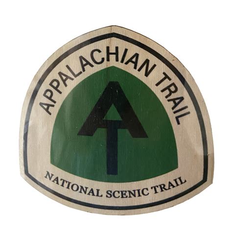 The Great Outdoors Appalachian Trail Badge Wooden Decal Mr Knickerbocker