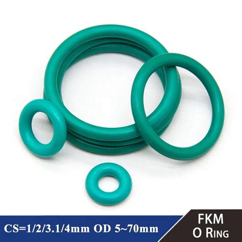 Pcs Green Fkm O Ring Cs Mm Od Mm Sealing Gasket