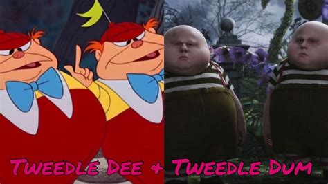 Tweedle Dee & Tweedle Dum - Movie Evolution (1951 - 2016) Alice In ...