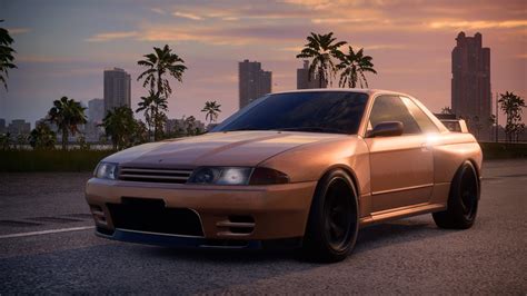 Wallpaper Nissan Skyline R32 Kota Street View Retro Car Langit