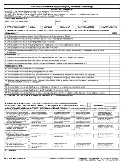 Af Form 931 Fill Out Sign Online DocHub