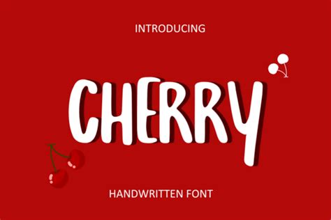 Cherry Fonts 2023 6173 Incríveis Cherry Fonts · Creative Fabrica