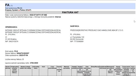 Jak Intense Platform Wsp Pracuje Z E Fakturami Ksef Youtube