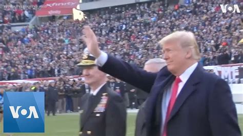 Trump Attends Army Navy Game With New Joint Chiefs Nominee Milley Youtube