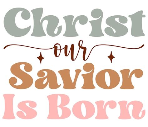 Premium Vector Christ Our Savior Is Born Font Example Image 1