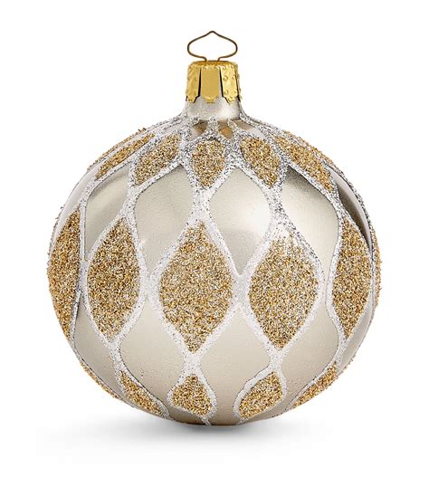 Harrods Multi Glass Embellished Baubles Set Of 6 Harrods UK