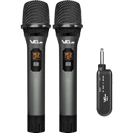 TONOR Wireless Microphone UHF Dual Cordless Metal Dynamic Mic System