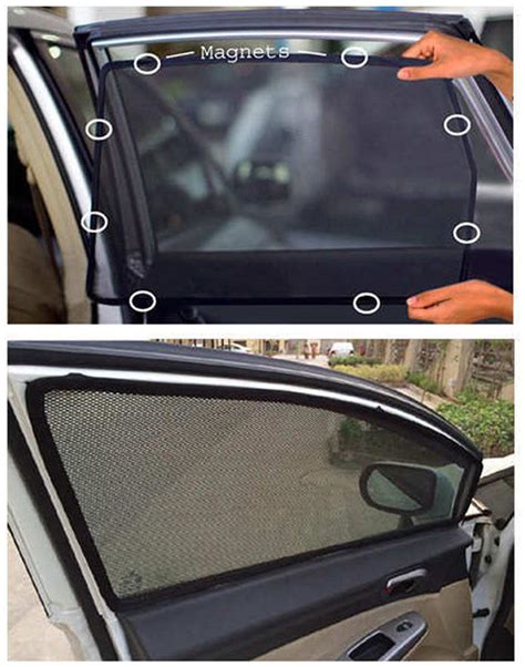 Buy Dgc Car Magnetic Window Sun Shades For Hyundai Xcent 4 Pc Online At Low Prices In India