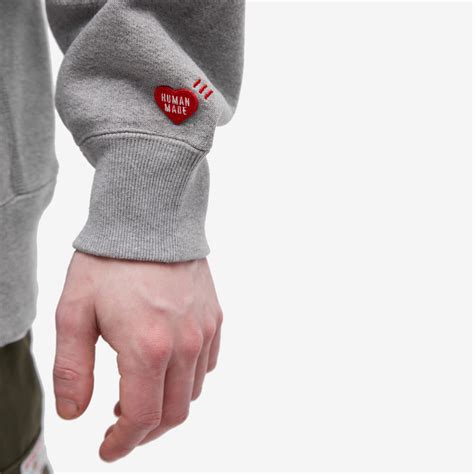 Human Made Bear Popover Hoodie Grey End Gb