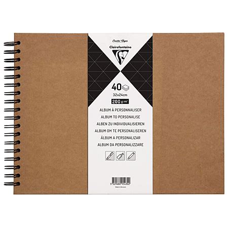 Clairefontaine Album Dessin Couverture Kraft Personnaliser