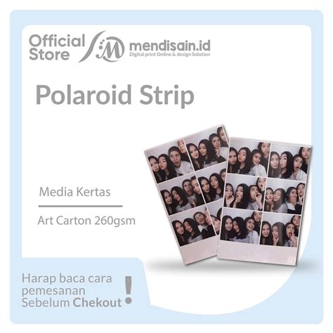 Jual Cetak Foto Polaroid Strip Cetak Foto Strip Custom Satu Hari Jadi