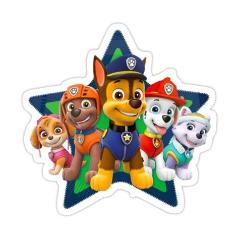 Paw patrol characters sticker by southbosa – Artofit