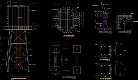 Circular Water Tank Cad Drawing Design Talk